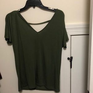 olive green shirt